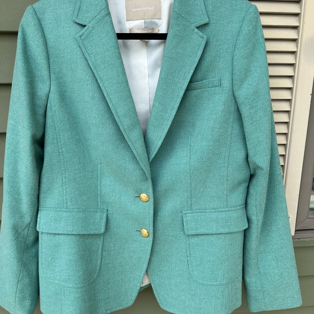 Banana Republic Women's Green Blazer